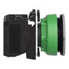 Leuchtdrucktaster, Harmony XB5F, Kunststoff, 30mm, hellgrau, grün, universelle LED, 1S+1Ö, 120V AC
