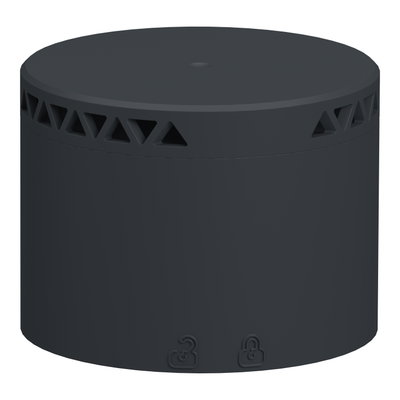 Akustikelement, Summer, Harmony XVB7, modular, 70mm, 24V ACDC, 2 Töne, bis 102 dB, dunkelgrau, oberste Einheit