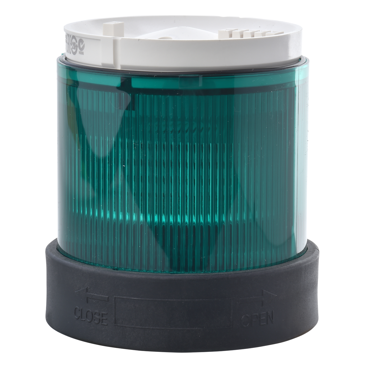 Ø 70mm beleuchtete Einheit mit Lichtdiffusor, konstant, grün, IP65, 24 V