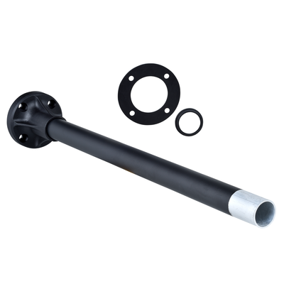 Stützrohr+Halterung L=400mm, schwarzes Aluminium, XVB