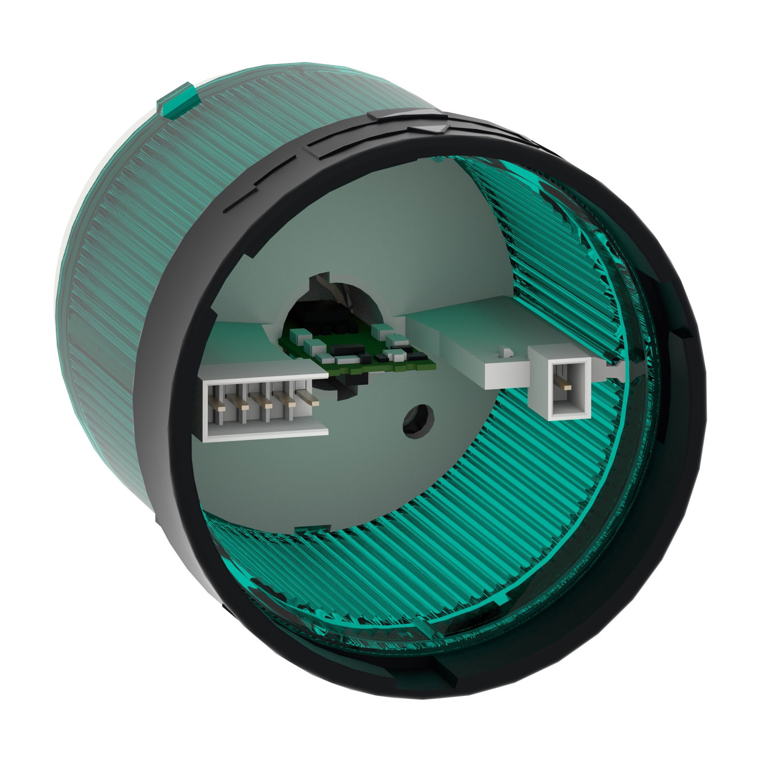 Ø 70mm beleuchtete Einheit mit Lichtdiffusor, konstant, grün, IP65, 24 V – Bild 3 von 8
