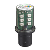 LED-Lampe, grün für Befehls- u. Meldegeräte, BA 15d, 120V