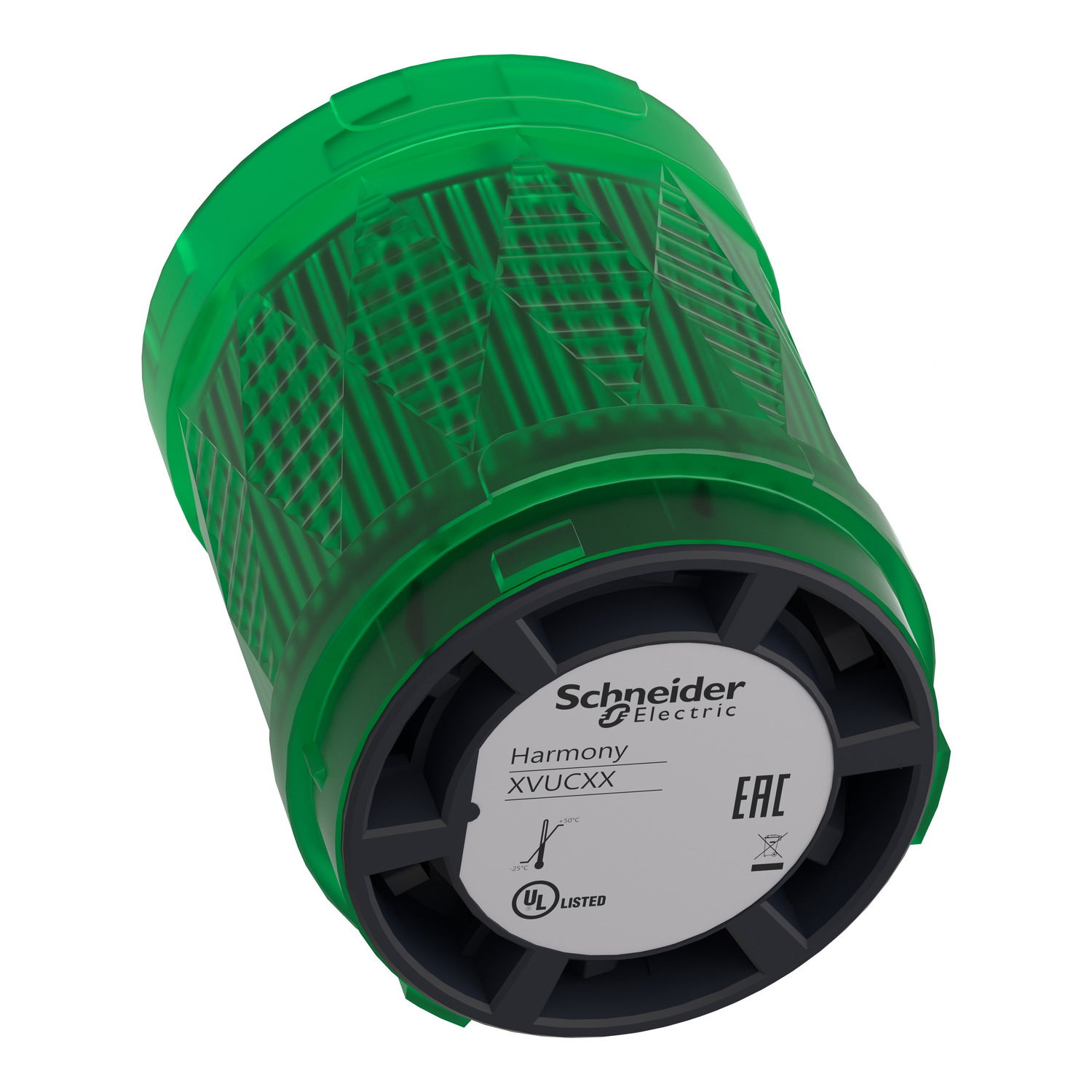 Leuchtelement, Harmony XVU, modular, 60mm, LED, grün, Blitzlicht, IP65, 24V ACDC – Bild 5 von 8