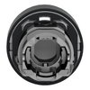 Drucktaster, Frontelement, Harmony XB4, Metall schwarz, 22mm, weiß, tastend, mit Schutzkappe, für Einlegeschild