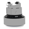Drucktaster, Frontelement, Harmony XB4, Metall, 22mm, blau, vorstehend, unbeschriftet, tastend, mit Schutzkappe