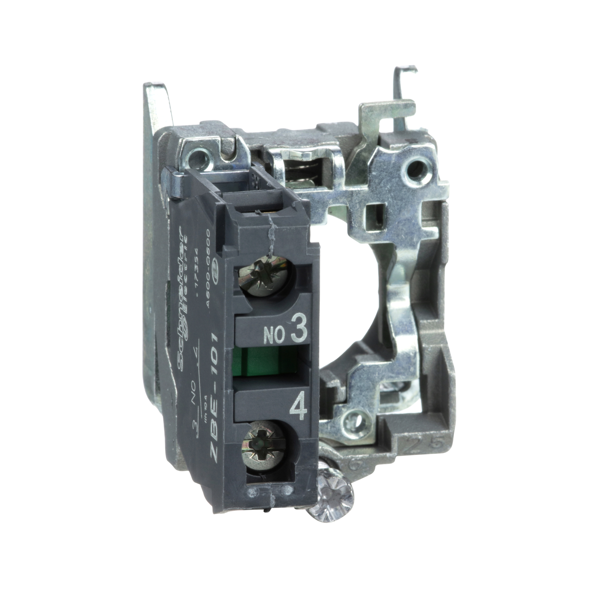 Hilfsschalterblock mit Befestigungsflansch, Harmony XB4, Metall, 22mm, 30mm, 1S, Schraubklemme, Sammelverpackung
