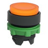 Leuchtdrucktaster, Frontelement, Harmony XB5, Kunststoff, 22mm, gelb, vorstehend, für universelle LED, rastend