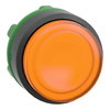 Leuchtdrucktaster, Frontelement, Harmony XB5, Kunststoff, 22mm, gelb, vorstehend, für universelle LED, rastend