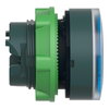 Leuchtdrucktaster, Frontelement, Harmony XB5, Kunststoff, 22mm, blau, für universelle LED, geriffelte Kalotte