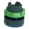 Leuchtdrucktaster, Frontelement, Harmony XB5, Kunststoff, 22mm, blau, für universelle LED, geriffelte Kalotte
