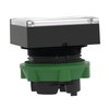 Leuchtdrucktaster, Frontelement, Harmony XB5, Kunststoff, 22mm, weiß, für universelle LED, eckig, rastend