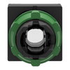 Leuchtdrucktaster, Frontelement, Harmony XB5, Kunststoff, 22mm, weiß, für universelle LED, eckig, rastend