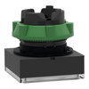 Leuchtdrucktaster, Frontelement, Harmony XB5, Kunststoff, 22mm, weiß, für universelle LED, eckig, rastend
