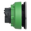 Leuchtdrucktaster, Frontelement, Harmony XB5F, Kunststoff, 30mm, hellgrau, gelb, für universelle LED