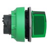 Leuchtwahlschalter, Frontelement, Harmony XB5F, Kunststoff, 30mm, grün, für universelle LED, 3 Stellungen, rastend