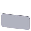 Bezeichnungsschild 12,5x27mm, Schild silber, ohne Aufschrift