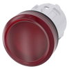 Leuchtmelder, 22mm, rund, Kunststoff, rot, Linse, glatt