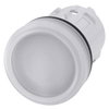 Leuchtmelder, 22mm, rund, Kunststoff, weiß, Linse, glatt