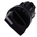 Knebelschalter beleuchtbar, 22mm, rund, Kunststoff, schwarz, Knebel kurz