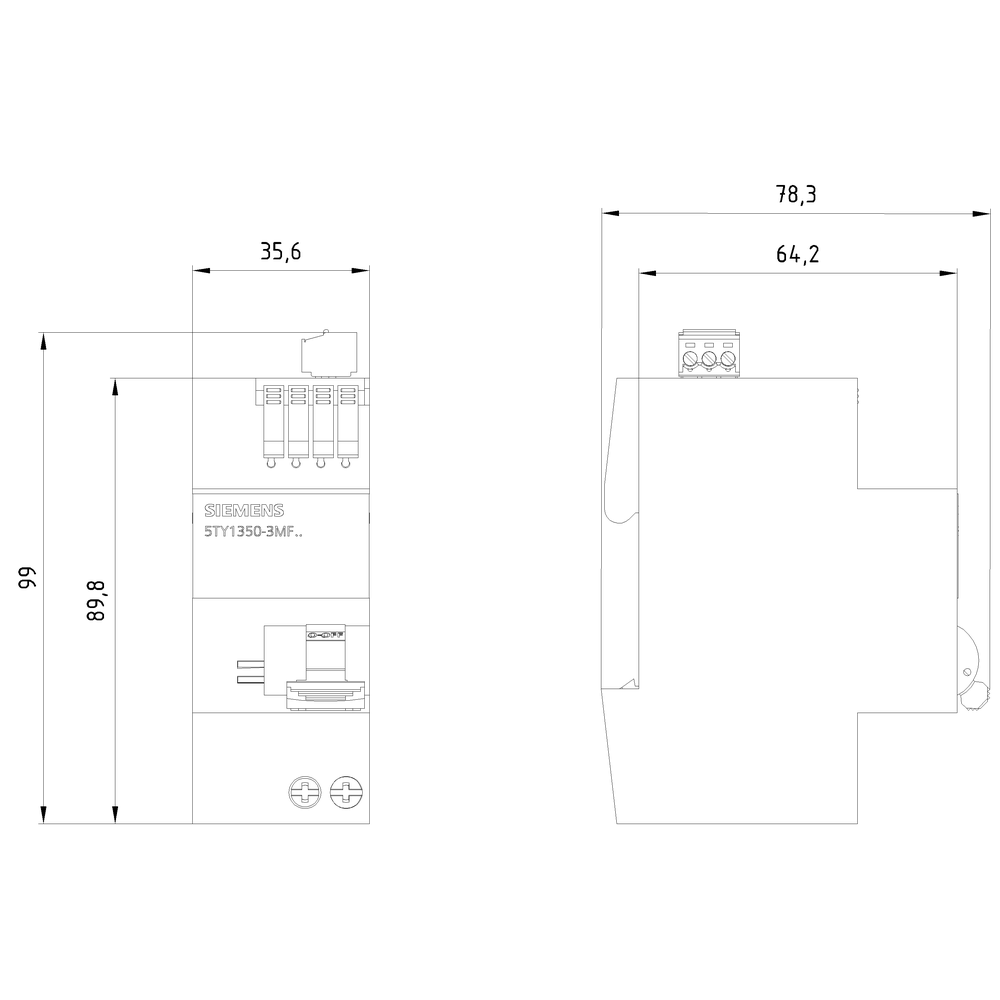 ECPD mit Mess-/Kommunikationsfunktion RCD Typ F 30mA In: 16A, 230V AC, 75kA 1+N – Bild 4 von 5