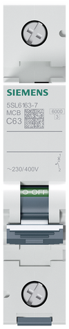 Leitungsschutzschalter 230/400V 6kA, 1-polig, C, 63A