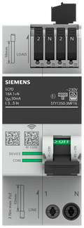 ECPD mit Mess-/Kommunikationsfunktion RCD Typ F 30mA In: 16A, 230V AC, 75kA 1+N