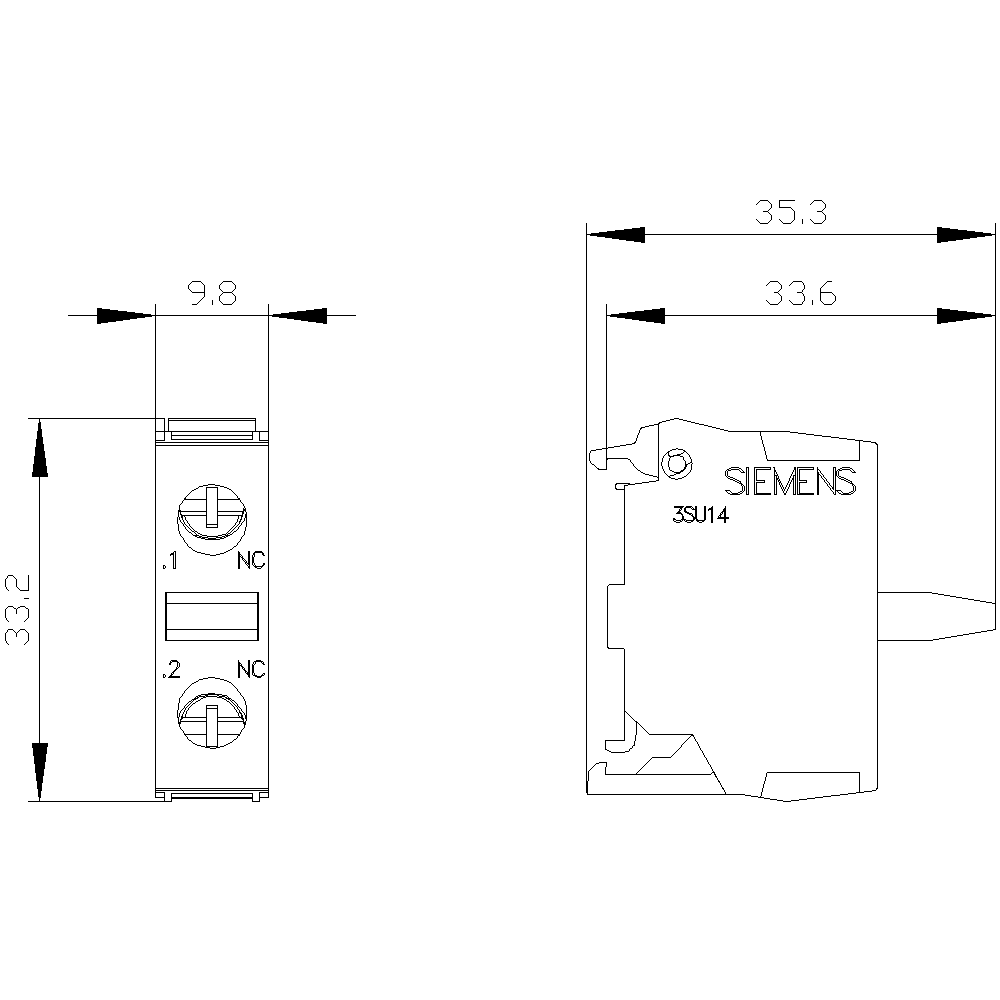 Kontaktmodul mit 1 Schaltglied, 1Ö – Bild 4 von 5