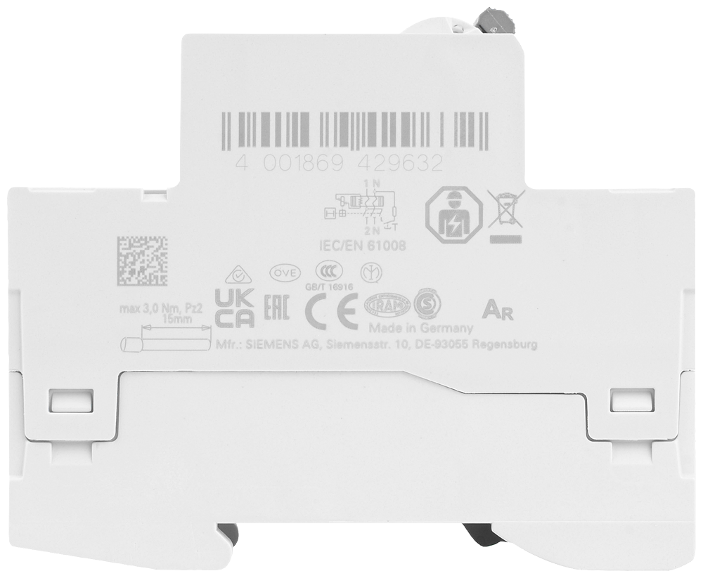 FI-Schutzschalter, 2-polig, Typ A, In: 25 A, 30 mA, Un AC: 230 V – Bild 6 von 9