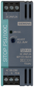 Stromversorgung SITOP PSU100C, 1-phasig DC 24 V/1,3 A