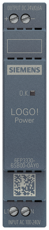 Stromversorgung LOGO!Power, 1-phasig DC 24 V/0,6 A