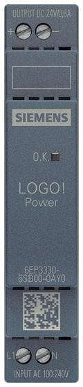 Stromversorgung LOGO!Power, 1-phasig DC 24 V/0,6 A