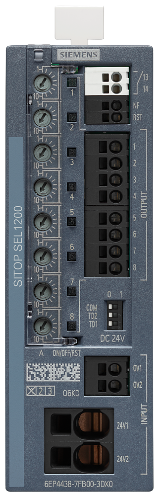 Selektivitätsmodul SITOP SEL1200, DC 24 V/8 x 2 ... 10 A mit SMK od. Diagn.mon. – Bild 3 von 5