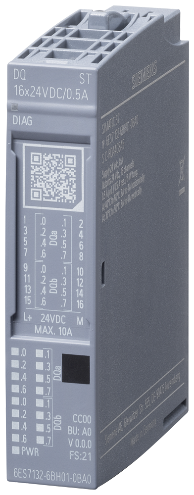 SIMATIC ET 200SP DQ 16x24VDC/0.5 ST VPE 1 Zoomed Image