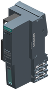 SIMATIC ET 200SP IM 155-6 DP HF mit Servermodul und PROFIBUS-Stecker
