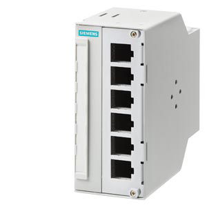 Cu/FO Modular Outlet, bis 6 IE RJ45 Keystone / FO LC Coupler auf DIN Hutschiene