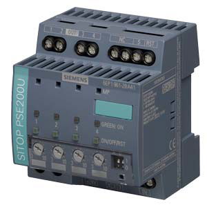 Selektivitätsmodul SITOP PSE200U, DC 24 V/4 x 3 ... 10 A mit Einzelkanalmeldung