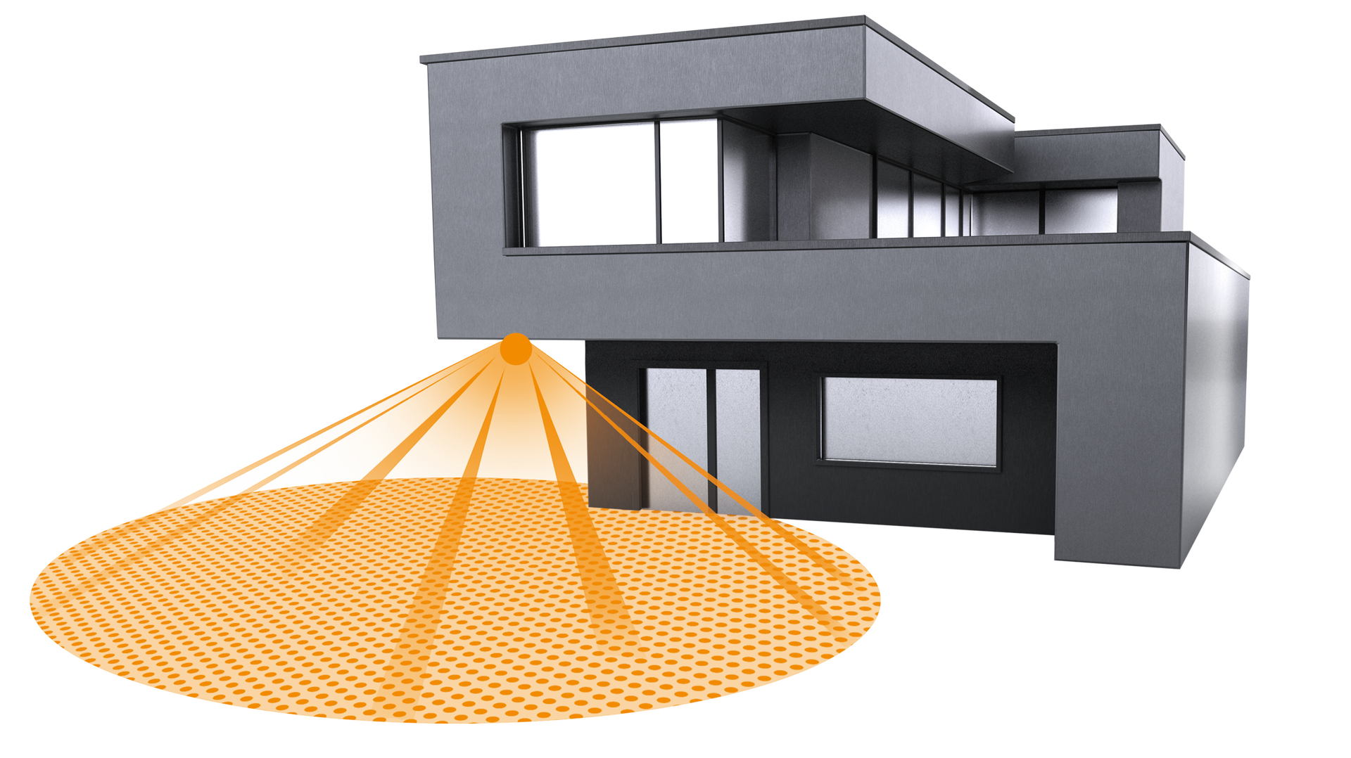 Bewegungsmelder Passiv Infrarot, Aufputz, IP54, 360° Reichweite max: Ø 7 m (38 m²) – Bild 3 von 4