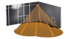 Präsenzmelder IS 3360 COM1, weiß, Passiv Infrarot, Unterputz, eckig, IP20, 360° Reichweite max: Ø 40 m (1257 m²)