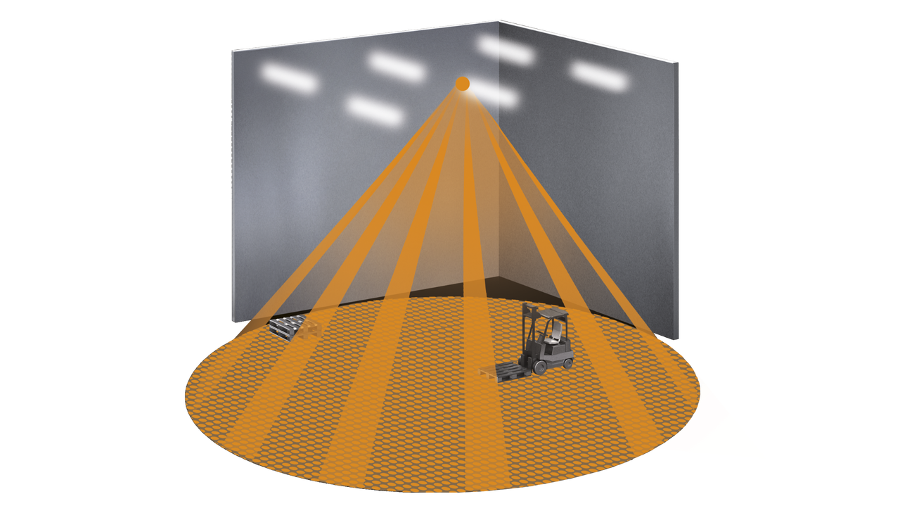 Bewegungsmelder IS 3360 MX Highbay COM1, Passiv Infrarot, Aufputz, eckig, IP54, 360° Reichweite max: Ø 36 m (1018 m²) – Bild 4 von 5