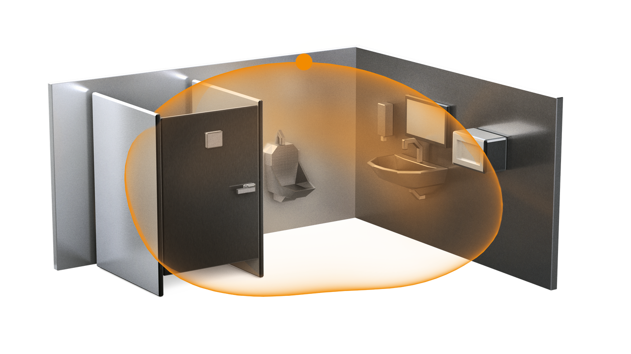 Präsenzmelder HF 360-2 DALI-2 APC Hochfrequenz, Unterputz, IP20, 360° Reichweite max: Ø 12 m (113 m²) – Bild 4 von 5