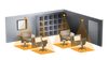 Präsenzmelder Passiv Infrarot, Unterputz, IP20, 360° Reichweite max: 6 x 6 m (36 m²)
