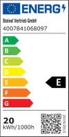 LED-Strahler ohne Sensor 19.3 W, 2124 lm, schwarz, IP44 Ohne Bewegungsmelder