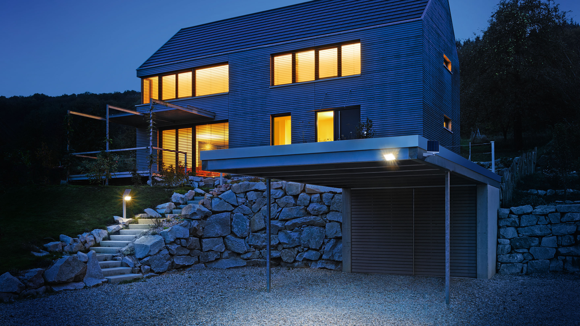 Solarleuchte XSolar L-S anthrazit, 1.2 W, 150 lm, IP44 Mit Bewegungsmelder – Bild 2 von 5