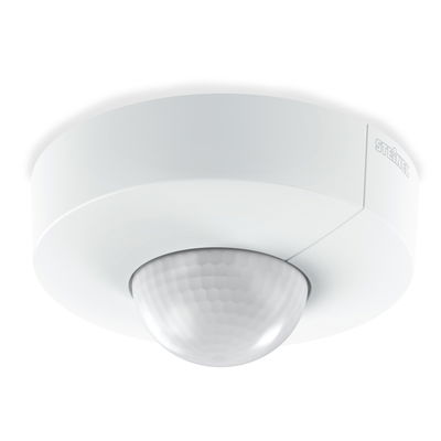 Präsenzmelder IS 3360 COM1, weiß, Passiv Infrarot, Aufputz, IP54, 360° Reichweite max: Ø 40 m (1257 m²)