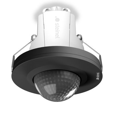 Bewegungs- und Präsenzmelder PD IR 4360-24 KNX Passiv Infrarot, Deckeneinbau, IP20, schwarz, 360° Reichweite max: Ø 24 m (452 m²)