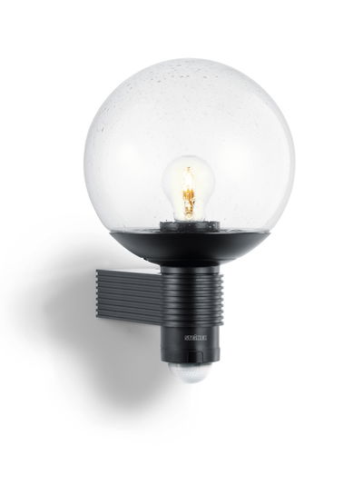 Sensor-Außenleuchte L 400 S schwarz, 60 W, IP44 Mit Bewegungsmelder