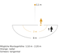 Bewegungsmelder Passiv Infrarot, Unterputz, IP20, 180° Reichweite max: r = 8 m (101 m²)