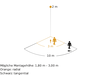 Bewegungsmelder IS 1 schwarz, Passiv Infrarot, Aufputz, IP54, 120° Reichweite max: r = 10 m (105 m²)