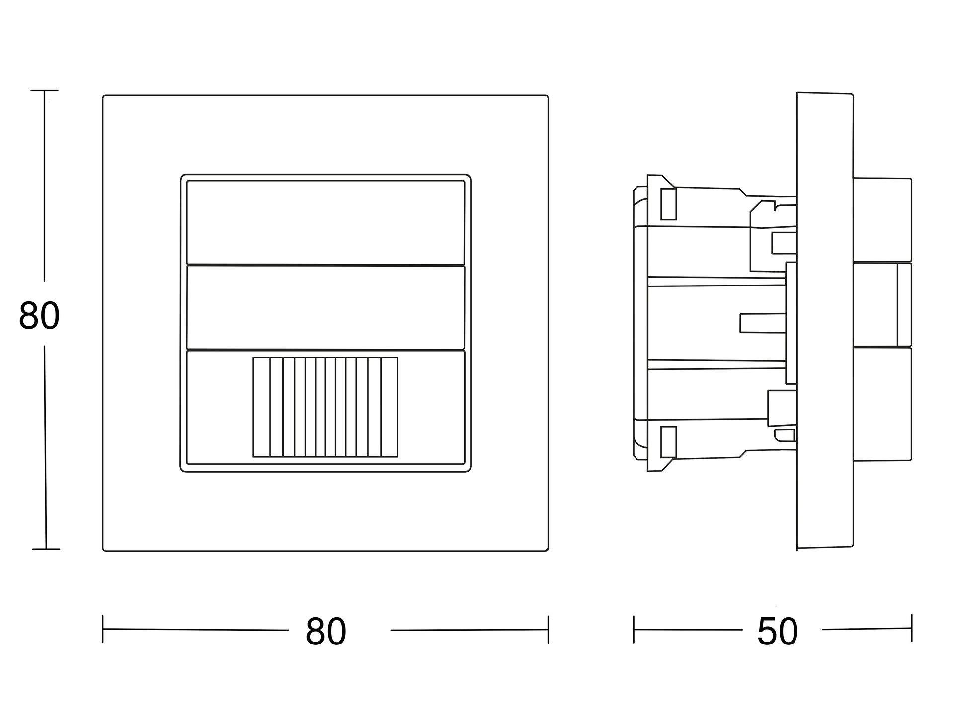 Präsenzschalter IR 180 COM1, Passiv Infrarot, Unterputz, IP20, 180° Reichweite max: r = 12 m (226 m²) – Bild 3 von 5