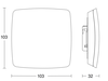 Präsenzmelder True Presence KNX - Unterputz weiß, Hochfrequenz, Unterputz, IP20, 360° Reichweite max: Ø 15 m (177 m²)